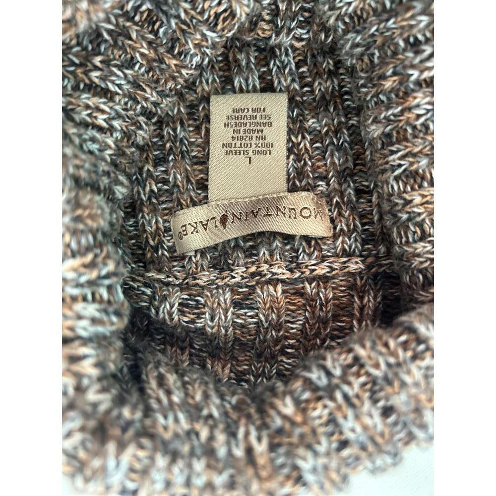 Mountain Lake Knit Turtleneck Sweater, 100% cotton, size Large - Picture 5 of 8
